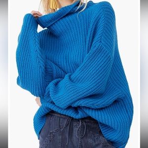 FP Swim Too Deep Turtleneck Sweater Sz M